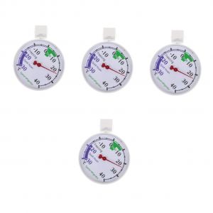 KAL-4 Pièces Thermomètre De Réfrigération Thermometre Congelateur Thermomètre Congélateur Thermomètre Plus Thermomètre De Porte De Réfrigérateur Refrigerateur Plastique - Neuf
