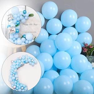 Ballon Pastel,Pastel Rose Ballon Baudruche,Pastel Bleu Peche Pastel Vert Ballon,Multicolore Macaron Ballon (100 Bleu Clair) - Neuf