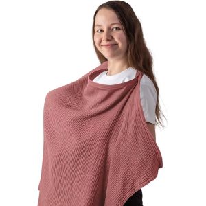 Couverture Allaitement Bebe,Couverture D'allaitement Bébé Couverture Bebe Douce Et Respirante Cache Allaitement Écharpe Allaitement Bébé Ajustable Pour Mamans (Reddish Date) - Neuf