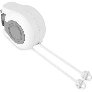 KGABERY-Corde À Linge Rétractable Exterieur,Séchoir Mural Extensible Étendoir À Linge Pour Montage Mural Avec 2 Corde À Linge,Pour Salle De Bain Balcon Jardin Voyage Intérieur - Neuf
