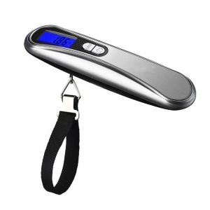 (Argent) MYCARBON de Voyage Électronique à l'Échelle Portable Valise Échelle Max 50 kg/110 lb (LB, g, oz, kg) Fonction Tare Batterie Incluse Valise Échelle pour les Voyages/Mail/Sh - Neuf