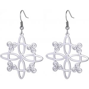 Kal-Collier De N?ud De Sorcière Pour Femmes N?ud Celtique Irlandais Pentagramme Trinité Lune Ankh Croix Triquetra N?ud Trinité Collier Viking Amulette Païen Wiccan Bijoux Cadeau - Neuf