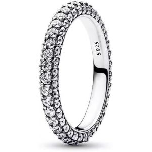Kal-Bague De Tennis Eternit&eacute; Argent 925 Zircon Cubique Bague Diamant Bague Bague Mariage Promise Engagement Cadeau Pour Femme - Neuf