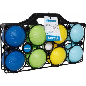 Jeu De Boules Pour Enfants,9 Pcs-Plastique-8 Boules,Boule De But Et Valise,Pour L'ext&eacute;rieur,8 Cm,Multicolore - Neuf