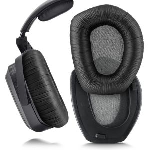 KAL-Sennheise Coussinets D'Oreille De Rechange En Mousse Compatible Avec Sennheiser Hdr Rs165 Rs175 Rs185 Rs195 (Coussinets D'Oreille En Cuir) - Neuf