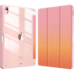 Coque Pour Ipad Air 11 Pouces 2024 M2 Et Ipad Air 5/4 10.9 Pouces (2022/2020) - [Rangement De Stylet] Housse Transparente Claire Etui Antichoc Veille/Réveil Auto, Ombre Crépusculaire.[F4212] - Neuf