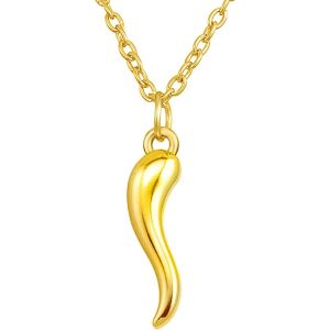Kal-Collier Avec Pendentif En Corne Italienne Cornicello Porte-Bonheur Pour Homme Et Femme - Neuf