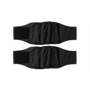 Lot De 2 Couches Lavables Pour Chien M&acirc;le, Noires, Taille M, Pour Chiens Non Dress&eacute;s Et Souffrant D'incontinence - Neuf