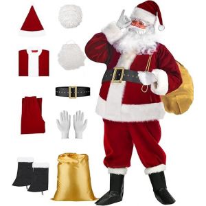 1 Xxl No&euml;l Santa Claus Costumes Hommes Costume De Costume De P&egrave;re No&euml;l - Neuf
