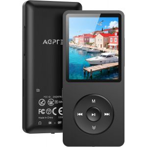 64 Go Lecteur Mp3 &Eacute;cran De 1,8"",Musique Hi-Fi Avec &Eacute;couteurs Inclus,Lecteur Mp3 Pour Enfants Avec Haut Parleur, Enregistrements Vocaux,Radio Fm, E-Book | Noir - Neuf