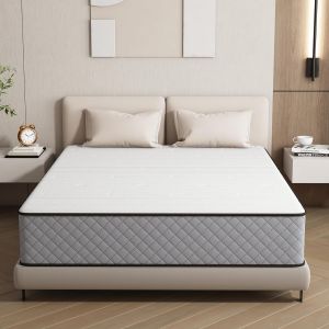 SUBZONAL-Matelas 140x190 Hauteur 25cm, Matelas Hybride &agrave; Ressorts Ensach&eacute;s Ind&eacute;pendant en Mousse &agrave; M&eacute;moire de Forme, Tissu Doux pour La Peau&Soutien Confortable, Matelas 2 Personnes Moyenne Ferme - Neuf