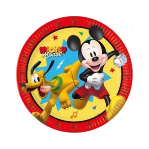 8 ASSIETTES CARTON MICKEY JUMP INTO FUN 23CM - Neuf
