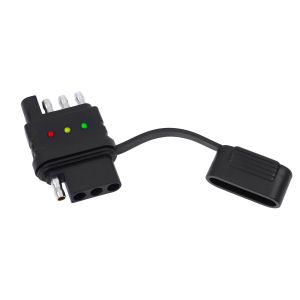 BMTTERQGWO - Testeur cable remorque 4 broches pour feux clignotants feux arriere depannage circuit electrique remorque - Neuf