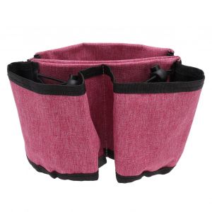 HJLIAN Porte-gobelet de voyage en tissu Oxford, porte-gobelet pour valise, poignee de valise, rose rouge - Neuf