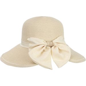 Asas-Chapeau De Soleil En Paille À Large Bord Pour Femme Upf 50 Avec Mentonnière Réglable,Chapeau De Plage Pliable Pour Les Voyages,Les Activités De Plein Air Estivales - Neuf