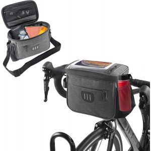 Kal-Sacoche Guidon Vélo 6l Étanche - Panier Avant Avec Écran Tactile & Bandoulière Amovible | Compatible Vélo De Route/Vtt Électrique (Grande Capacité) - Neuf