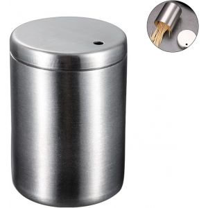 Petit Porte-Cure-Dents En Acier Inoxydable Porte-Cure-Dents Créatif Boîte À Cure-Dents Automatique Distributeur De Cure-Dents Pratique Résistant À La Corrosion Pour Table De Restaurant De Cuisine - Neuf