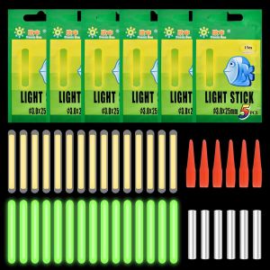 30 Pièces De Bâtons Lumineux Pour Pêche De Nuit,4,5x37mm Bâtons Lumineux Canne À Pêche,Lumière Fluorescente Vert Visible Jusqu'à 30 Mètres-Idéal Pour La Pêche Nocturne Et Matinale - Neuf