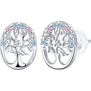 Kal-Boucles D'oreilles Femme En Argent Sterling 925 Boucles D'oreilles Hypoallerg&eacute;nique Boucles D'oreilles Cadeau D'anniversaire Pour Femmes - Neuf