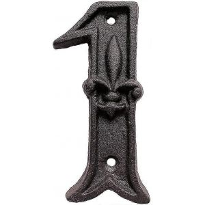 Num&eacute;ros d'adresse pour les maisons,Num&eacute;ros de maison en fonte de 4,5 pouces,Num&eacute;ro d'adresse unique - Neuf