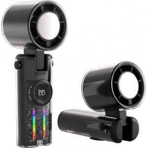 Ice Cool Ventilateur de cou 4000 mAh Batterie longue dur&eacute;e USB C Rechargeable Ergonomique Portable Ventilateur R&eacute;glable pour Sports &Eacute;tude Ventilateur &agrave; main Charge USB pour l'ext&eacute;rieur - Neuf