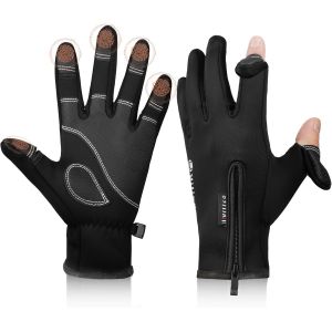 Sept-Gants Doublure Chauffants, Gants D'hiver, Gants D'extérieur Coupe-Vent À Écran Tactile, Gants De Cyclisme Chaud Gants, Pour Cyclisme, Course À Pied, Conduite, Randonnée, Cadeaux - Neuf