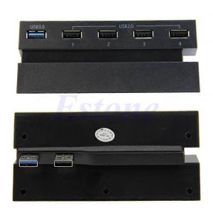 Hub De Console De Jeu 4 Ports Usb 2.0 Et 1 Port Usb 3.0 Pour Manette Ps4 - Neuf