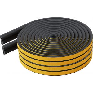 Joint d'étanchéité pour portes,fenêtres,20 m-Joint de fenêtre autocollant-En caoutchouc-Anti-collision-En mousse-Pour isolation acoustique-Noir - Neuf