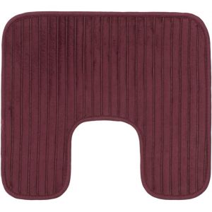 KALANKA-- Tapis de Toilette antidérapant souple en forme de U, 100% Polyester, 50 x 45 cm - Mûre - Neuf