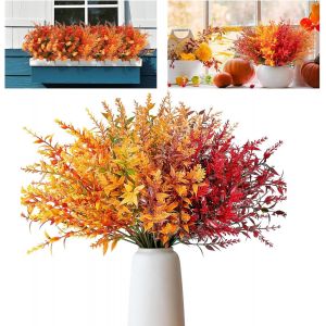 12 Bouquet Automne Artificielle Fleur Automne Bouquet De Fleurs Artificielles Deco Fleurs d'automne Artificielles Qui Ne Se Décolorent, Decoration Automne pour Intérieur et Extérieur - Neuf