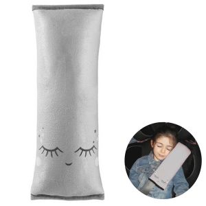 Promotion ! Coussin De Voiture Enfant 'tom Et Zo&eacute;' Gris (Ceinture) - 28x11 Cm - Neuf