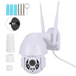 Camera dome de securite exterieure avec interphone infrarouge IP 1080P, 110-240 V, zoom numerique x4 - Neuf