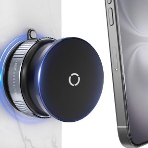 Support Magn&eacute;tique T&eacute;l&eacute;phone &agrave; Ventouse [Rotation 360&deg;] Compatible avec MagSafe pour Douche, Cuisine, Salle de Sport, Verre, Miroir, &eacute;cran de Voiture, Surface Lisse - Noir - Neuf