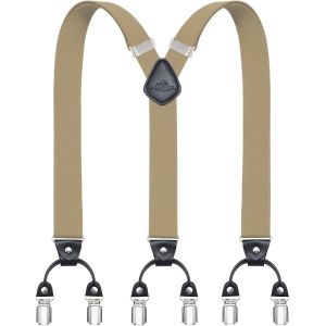 Cauc-Bretelles Pour Hommes Avec 6 Pinces M&eacute;talliques En Y Ajustables Bretelles Pour Pantalons Bretelles &Eacute;lastiques Robustes Pour Hommes - Neuf