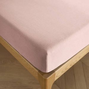 Drap Housse 180 X 200 Cm Bonnet 30 Cm "Pr&eacute;mium" Pour Lit 2 Places King Size - Pr&eacute;mium Rose Drag&eacute;e - Neuf