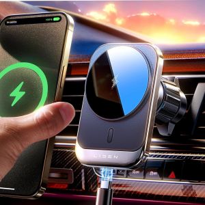 Chicslick-15w Support Telephone Voiture Magsafe, Magsafe Voiture 30 &times; N52 Aimants Chargeur Induction Voiture, Support Telephone Voiture Induction Chargeur Sans Fil Voiture Pour Iphone 16 15 14 13[X217] - Neuf