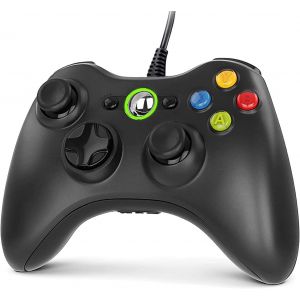 Xbox 360 Manette De Jeu Usb Filaire Avec Vibration Pour Xbox 360/360 Slim Manette Pour Pc (Windows 7/8/8.1/10/Xp/Vista) - Neuf
