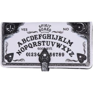 White Spirit Board Ouija Porte-Monnaie En Cuir Synth&eacute;tique Blanc 18,5 Cm - Neuf