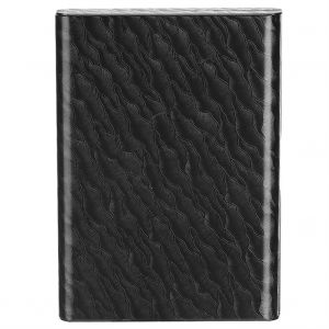 HJLIAN Etui de protection pour cartes de credit, portefeuille, blocage RFID, antimagnetique (B Wavy Black) - Neuf