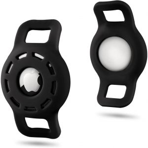 Airtag Collier de Chien Titulaire Compatible avec Apple Airtag Tracker, de la Prime de caisse Molle de Silicone pour Petits et Grands Animaux de compagnie, Léger Collier Su - Neuf