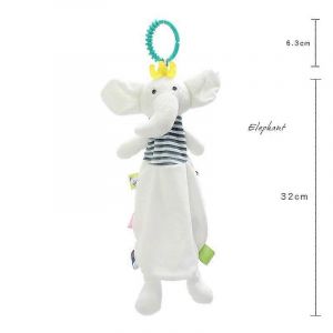 Jouets Pour Bébés : Hochet En Peluche, Lapin Mignon, Jeux Pour Bébés, Couverture En Peluche Douce, Animaux En Peluche, Serviette, Poupée, Jouets Pour Bébés De 0 À 12 Mois-Éléphant Cm045 - Neuf