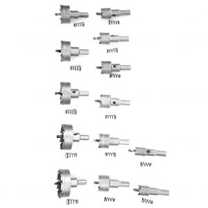Lot de 13 forets emporte-pieces en alliage pour plaques metalliques (16/18/20/22/25/26/28/30/35/40/45/50/53 mm) - Neuf