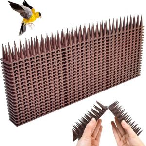 20 PCS Pic Anti Pigeon Plastique 8.6m Pointes d'Oiseaux en Plastique Pique Anti Pigeon Fenetre Pique Anti Pigeon Balcon Pic Anti Chat Anti Pigeons pour Balcon pour Repousser Pigeon Hirondelle.[S29] - Neuf
