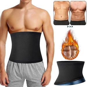 Ventre Réducteur Pour Les Hommes Sauna Body Shaper Formateur Corset 2xl-3xl, Noir - Bleu - Neuf