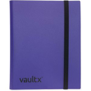 Mdy-Classeur À Cartes De Collection 9 Poches Avec Sangle, 360 Cartes, Format Standard, 20 Pages À Chargement Latéral, Classeur Pour Jeux De Cartes À Collectionner, Sports, Tcg (Violet) - Neuf