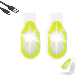 Jgd-Lot De 2 Lumi&egrave;res De Course &Agrave; Clip, Lampe De Nuit Pour Infirmi&egrave;res 3 Modes D'&eacute;clairage Lampe &Agrave; Clip Led Usb Rechargeable Magn&eacute;tique Pour Nuit Infirmi&egrave;re De Nuit Chemise Course Jogging Camping - Neuf