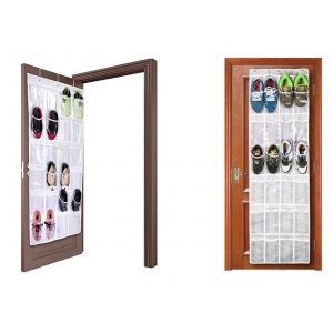 &Eacute;tag&egrave;re &Agrave; Chaussures &Agrave; 24 Poches Avec Crochets - Neuf