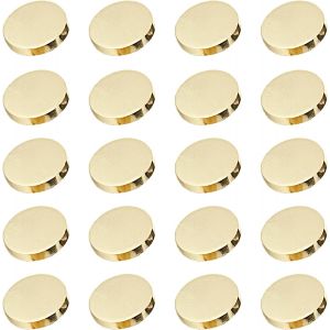 MEVRONISSHOP-Lot de 20 boutons plats dor&eacute;s 10 mm pour v&ecirc;tements homme et femme - Neuf