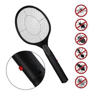 Raquette électrique à insectes volants,Zapper chauve-souris,tapette à insectes portative,tueur de moustiques,lutte antiparasitaire pour insectes de chambre à coucher - Type Black - Neuf