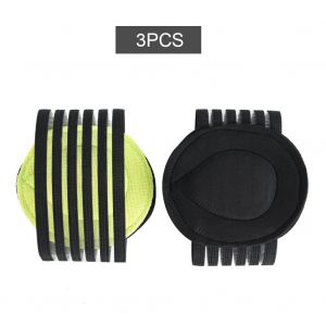 Lot De 3 Paires De Semelles Orthopediques Unisexes Vertes En Neoprene Pour Le Soutien De La Voute Plantaire Et Soulager Les Douleurs - Neuf